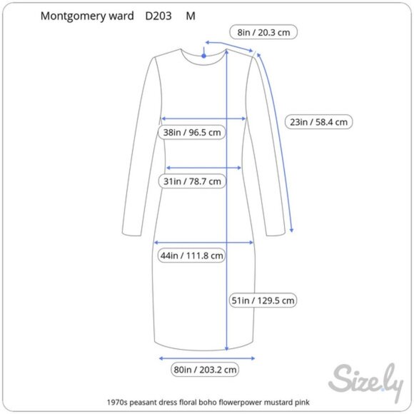 1970s peasant dress floral boho flowerpower mustard pink - Picture 2 of 13